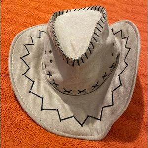 COWBOY HAT with Leather Stitching